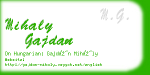 mihaly gajdan business card